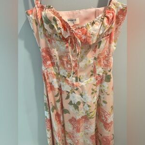 House of CB floral corset dress pink&white